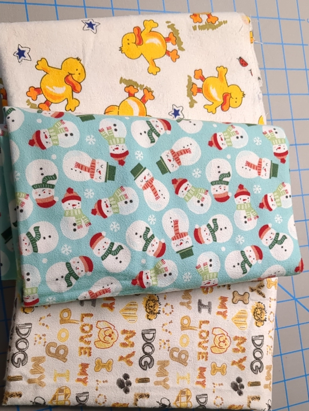 1 Yd Riley Blake North Pole Flannel - Snowmen
